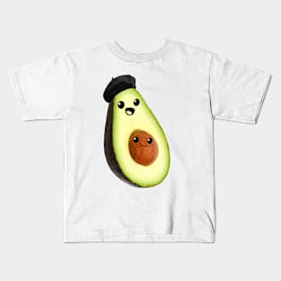 avocado faces (french) Kids T-Shirt